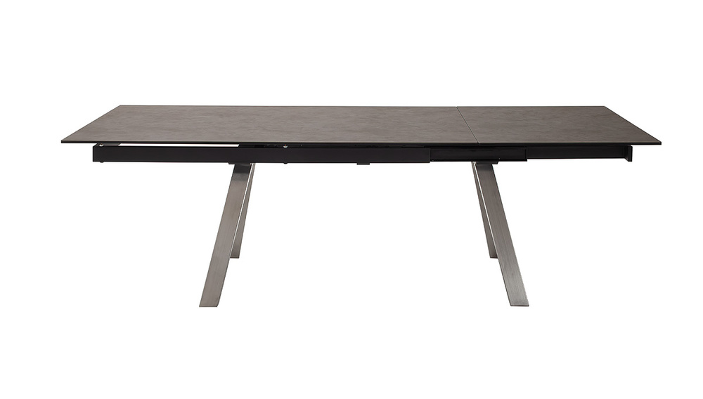 Stół rozkładany Tobago TO18EGAN szkło + ceramika antracyt 160(260)x95cm stal