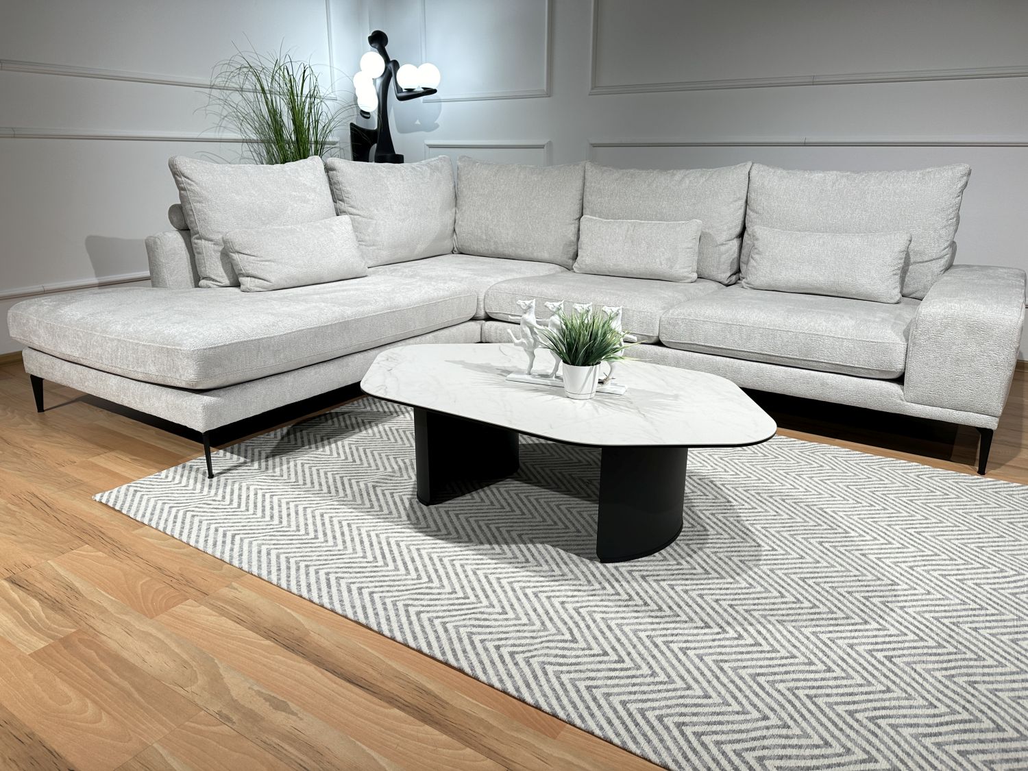 Stolik kawowy LUME spiek kwarcowy 123x70