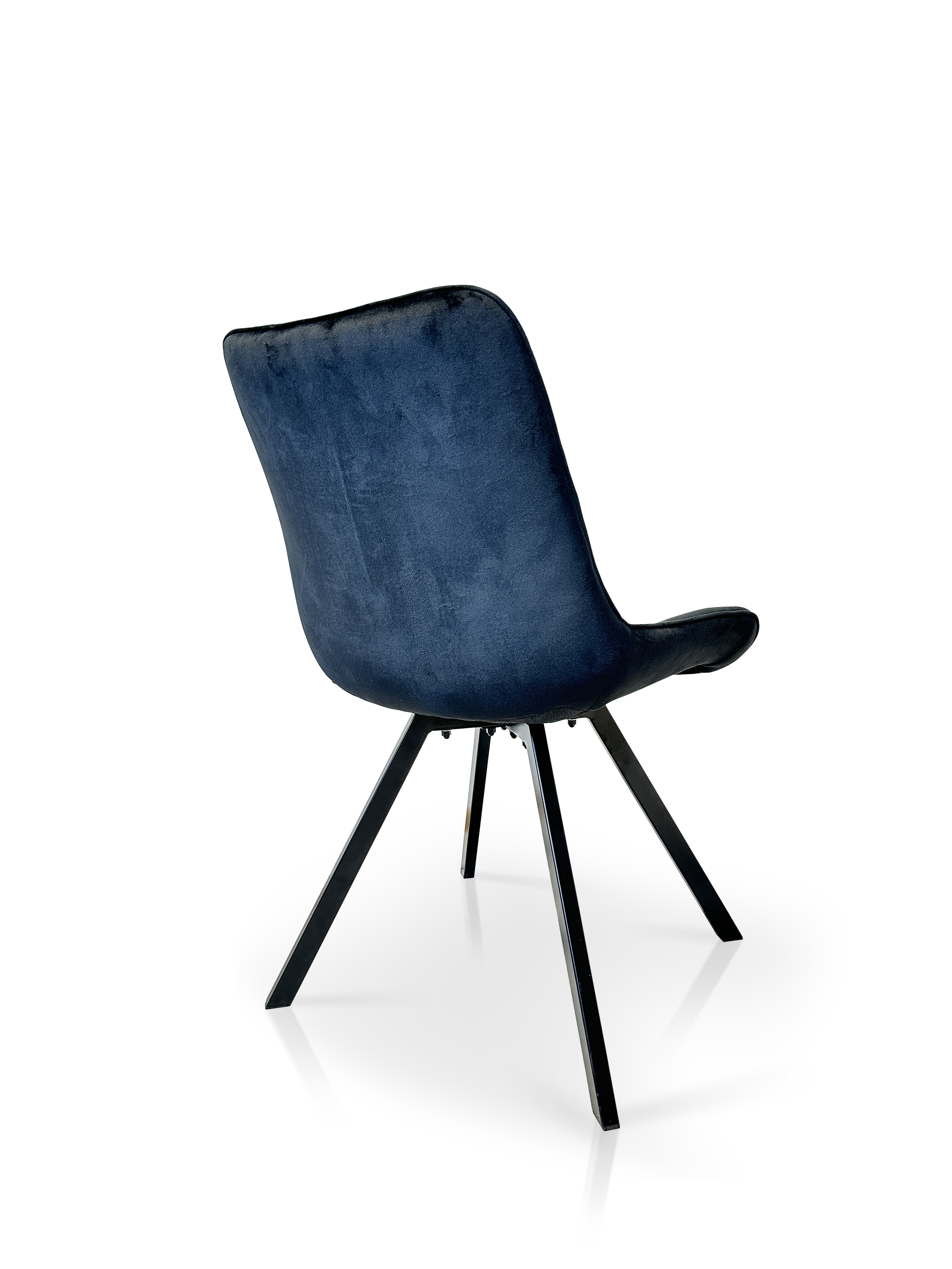 Krzesło Lapo 21137 obrotowe 360 st Kwadrat w skandynawskim stylu granat velvet 64