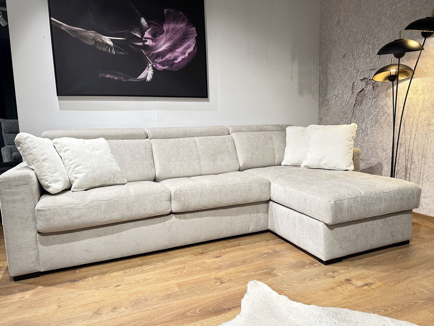 Narożnik rozkładany Nardo stelaż włoski i pojemnik Stella