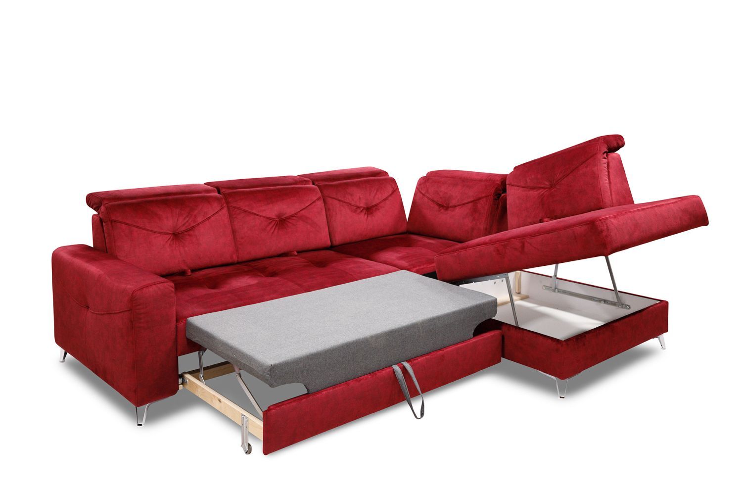 Narożnik z funkcją spania i przesuwanymi oparciami, Vocal Ideal Sofa