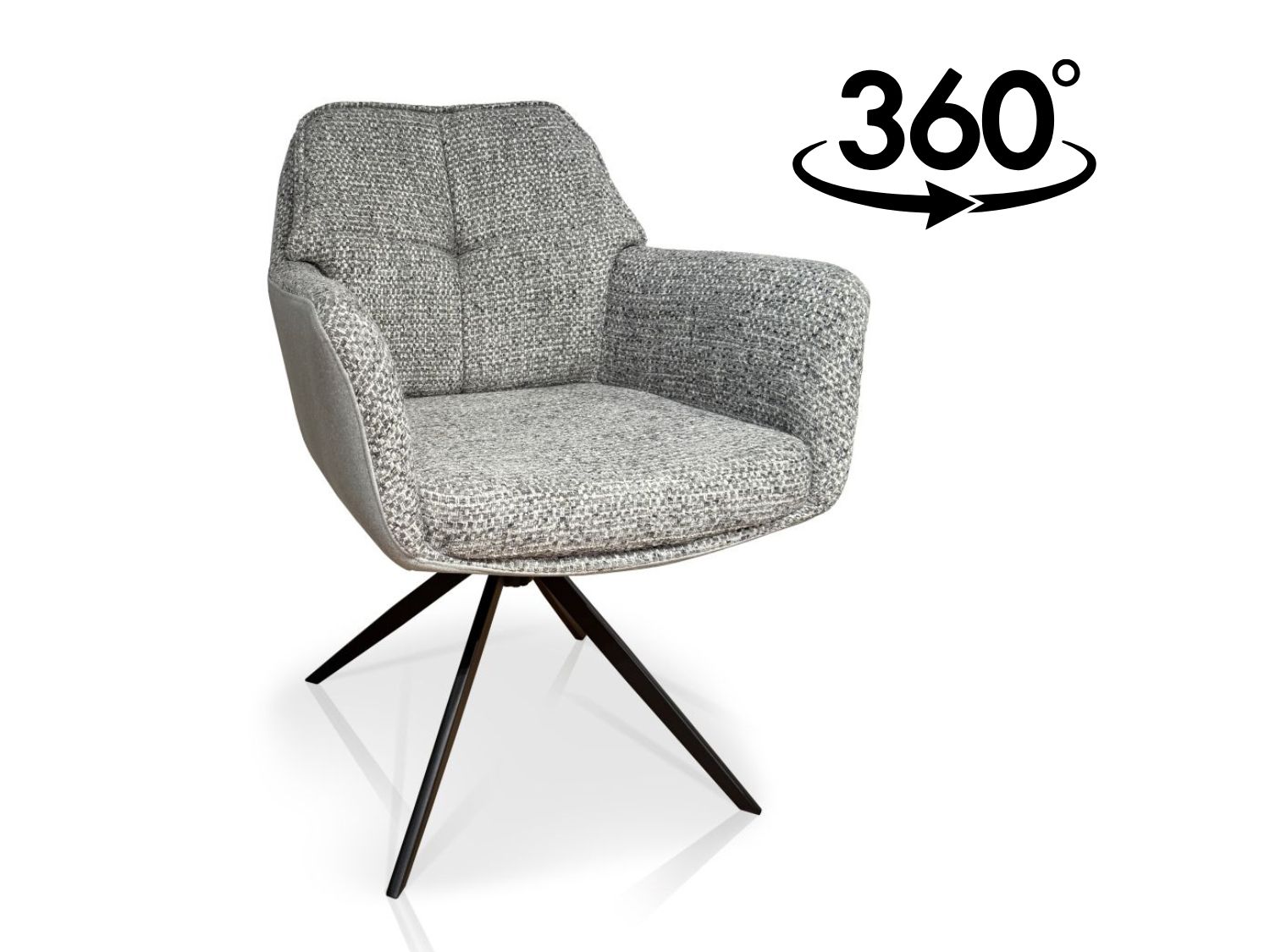Krzesło obrotowe 360° Linea Silencio 86/mohair 151