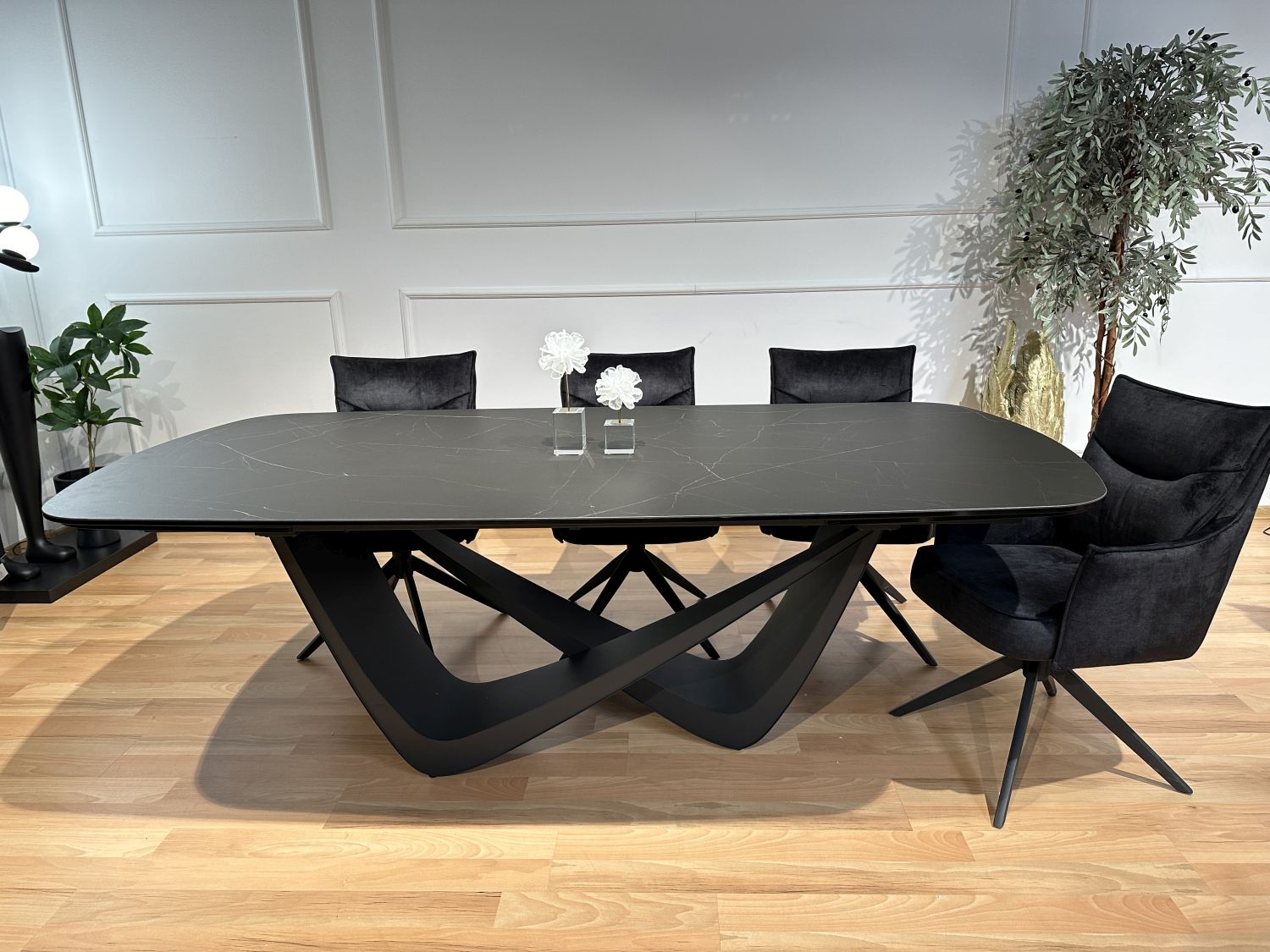 Stół spiek kwarcowy rozkładany Bravura 220x110 (+2x44)