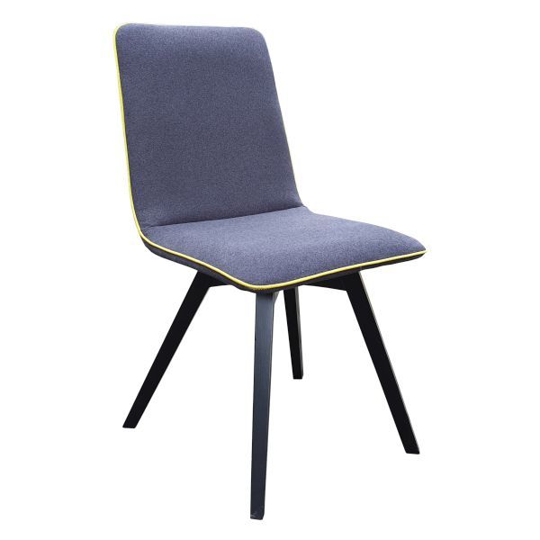 Olimp z lamówką,nowoczesne krzesło tapicerowane na krzyżaku nogi buk natura