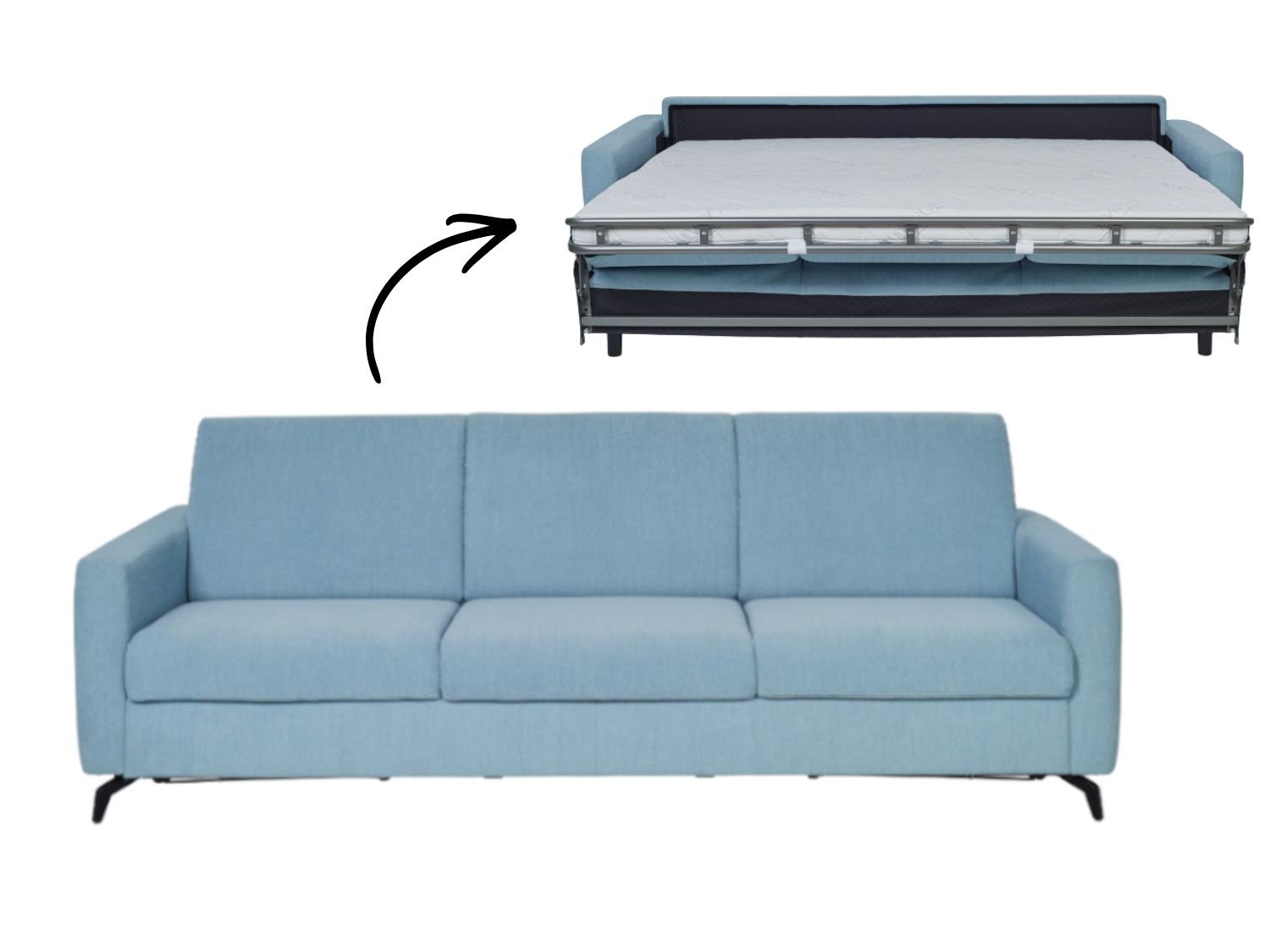 Sofa Gardenia ze stelażem włoskim Vero