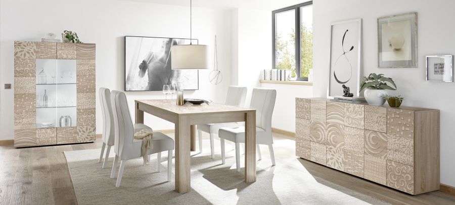 Komoda Wysoka 3D Laminat Dąb Sonoma MIRO 201583-05