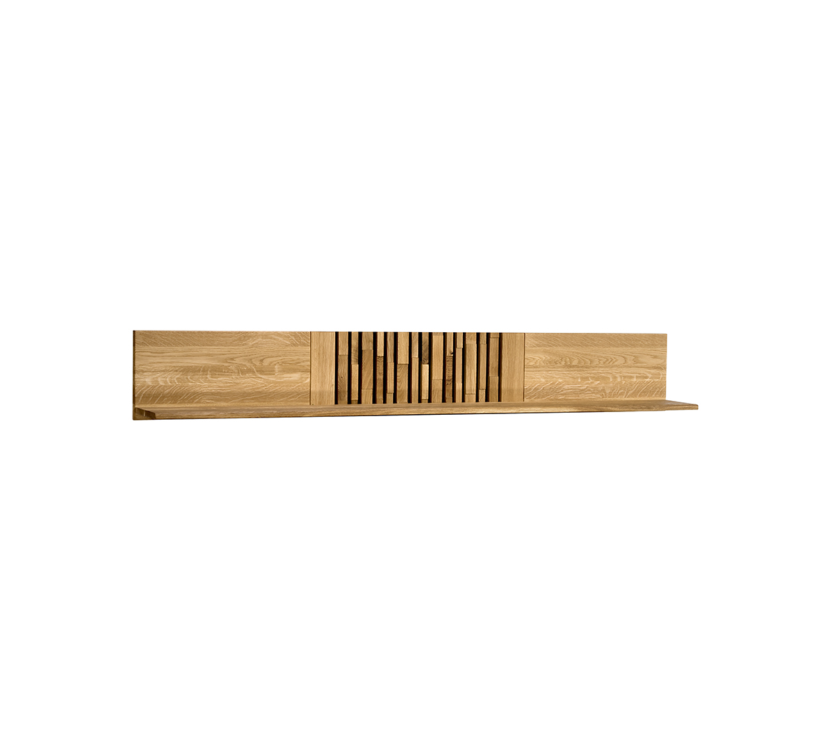 Panel z półką typ 35 Tramonto Dekort dąb natura lite drewno 