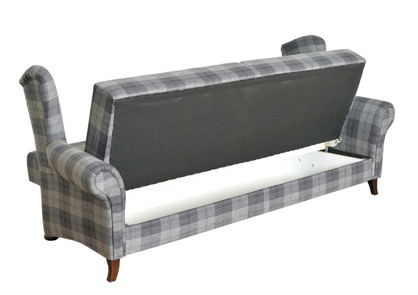 Lincoln kanapa 3-osobowa z funkcją spania uszak w angielskim stylu