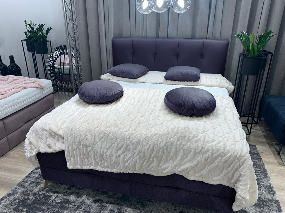 Fiore typ 04 - łóżko tapicerowane pod materac 160x200cm z pojemnikiem Vero 
