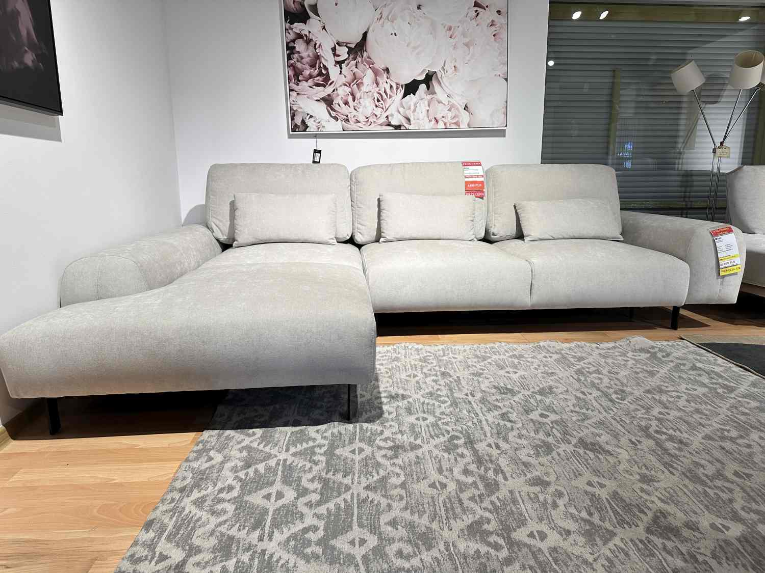 Narożnik Milan z funkcją spania , przecena z ekspozycji -28%