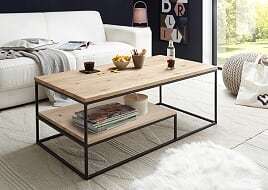 Stolik kawowy Thore 2 lite drewno dąb olejowany Stolik kawowy Thore 2 lite drewno dąb olejowany