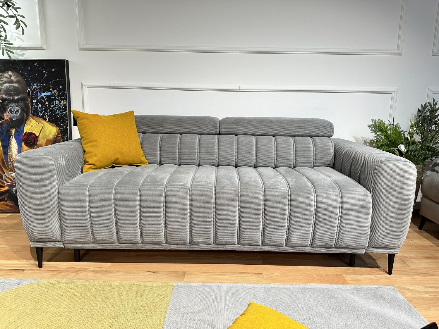 Sofa Gandi z funkcją spania codziennego ze stelażem włoskim firmy Wersal