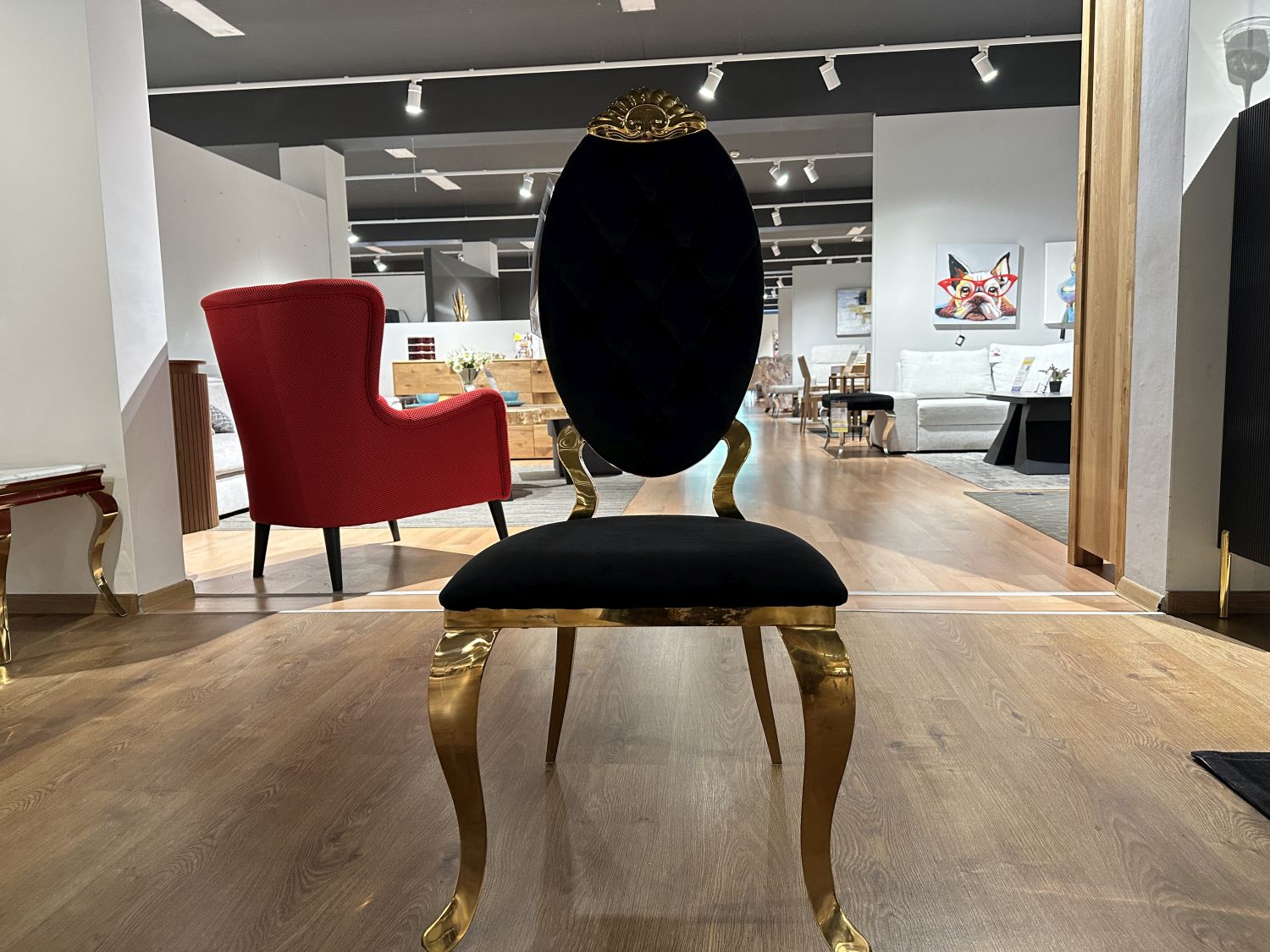Krzesło w stylu Glamour st-512 , wyprzedaż z ekspozycji - 50%