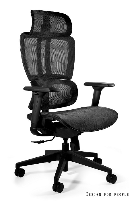 Deal ergonomiczny fotel biurowy GA-025H-U siatka czarna