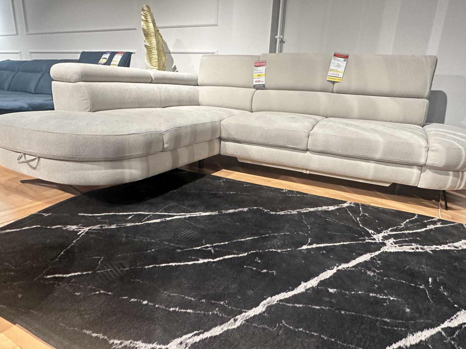 Otis L narożnik z funkcją spania i pojemnikiem - przecena z ekspozycji - 28%