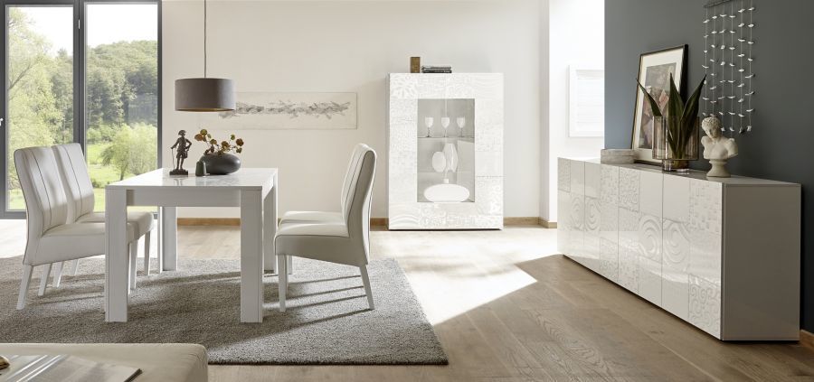 Komoda 4D Lakier Biały Połysk MIRO 209083-09