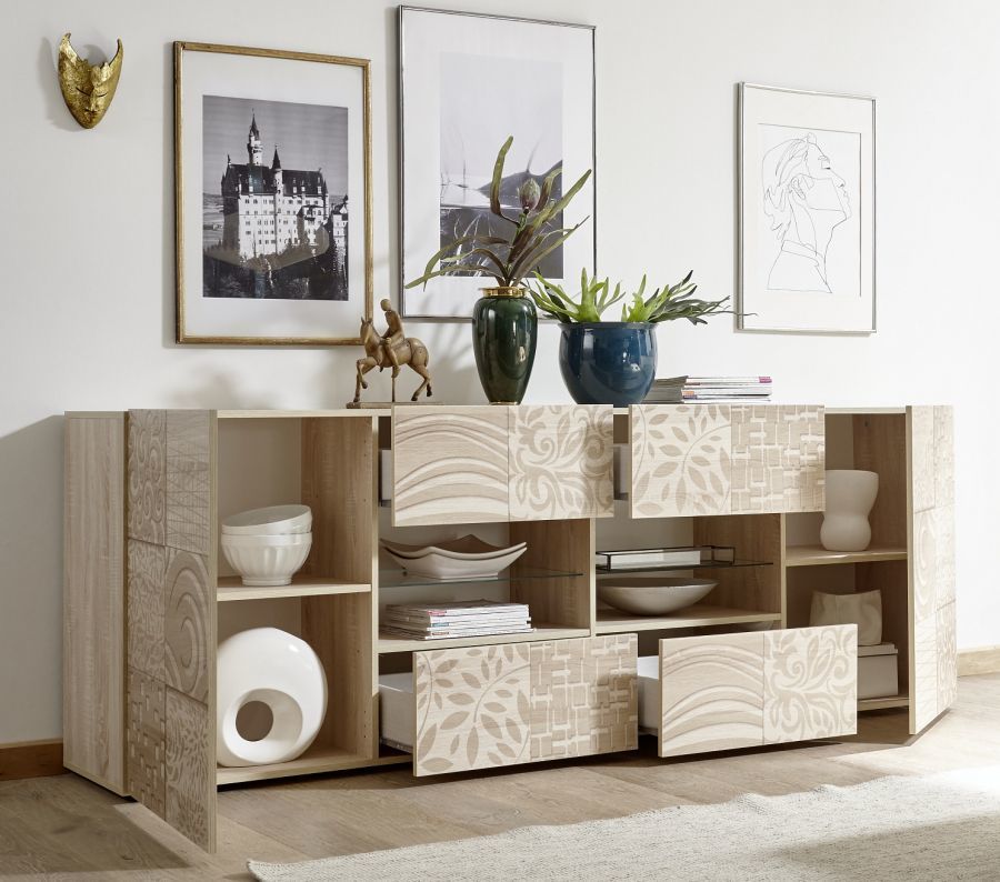 Komoda 2D4S Laminat Dąb Sonoma MIRO 201583-08
