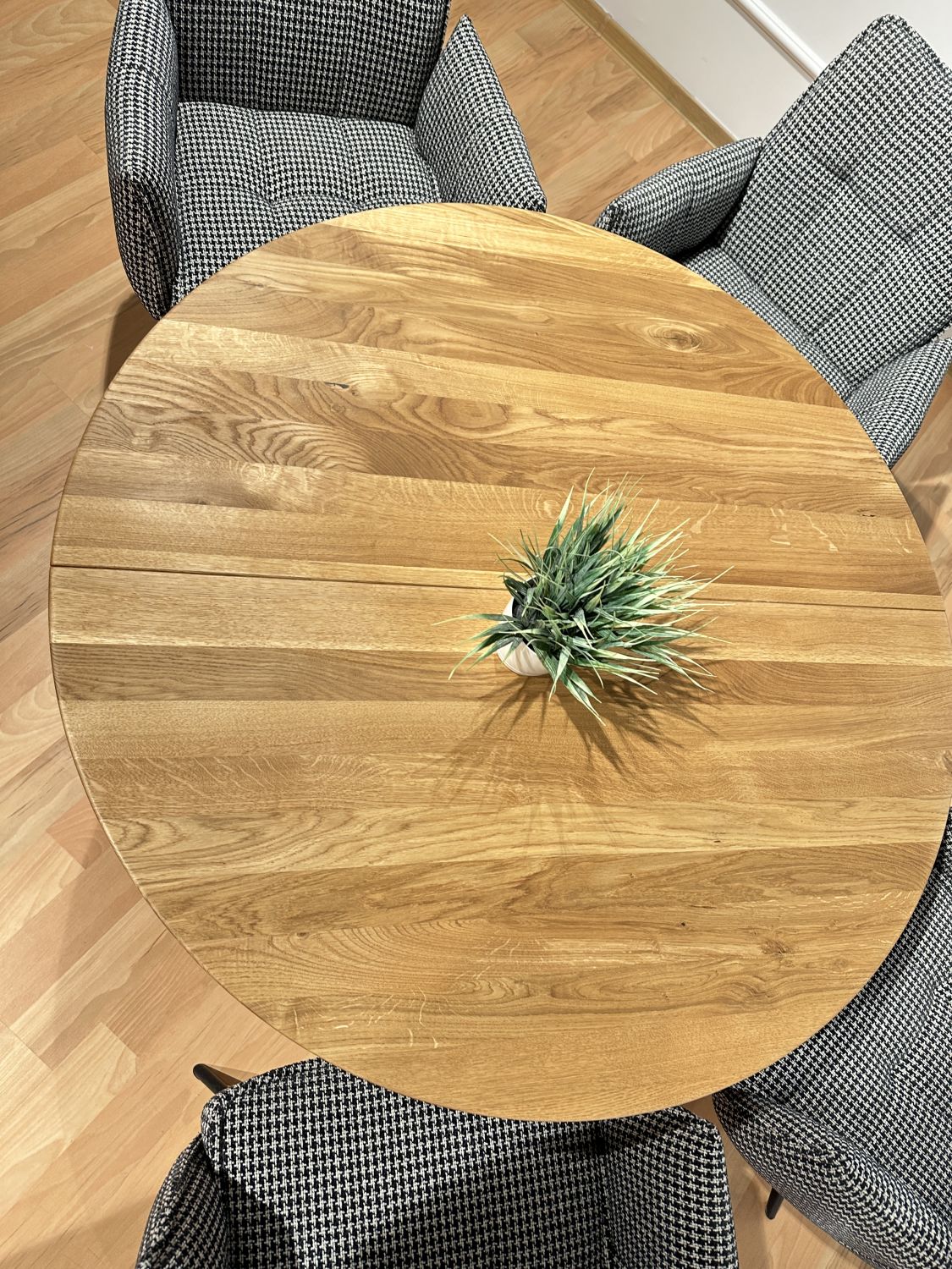 Stół okrągły rozkładany 110 + 40cm Aron