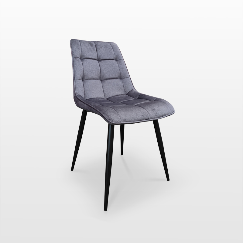 Krzesło Kwadrat 7098 w skandynawskim stylu tkanina Monolith 92