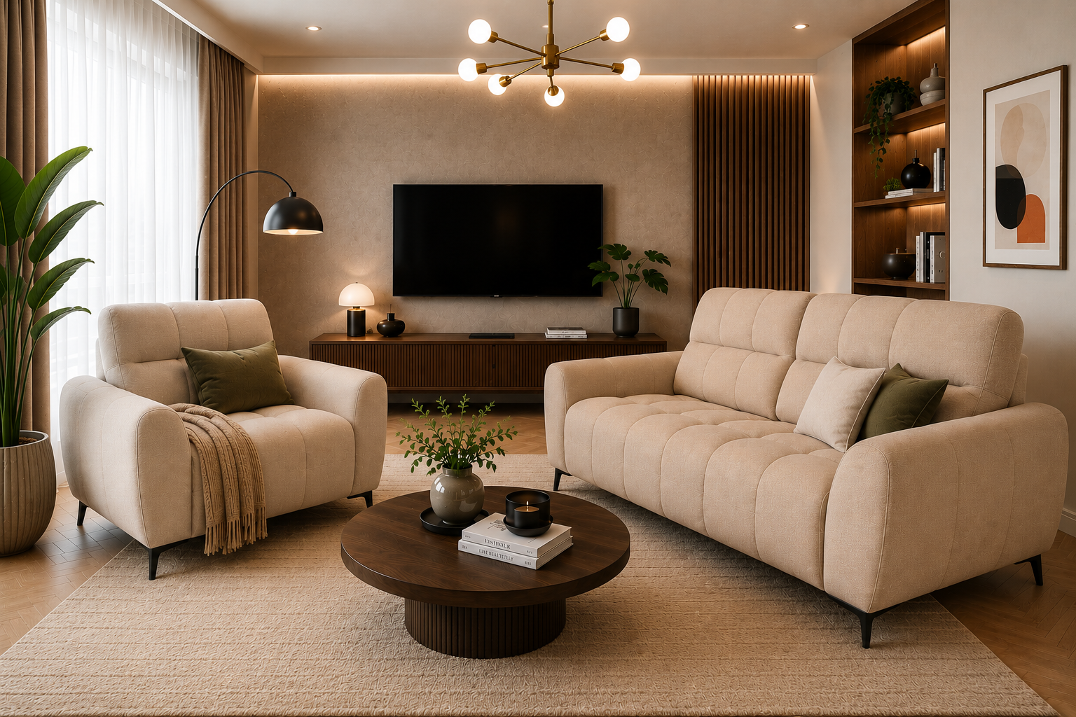 Sofa rozkładana Puma Long Amaretto