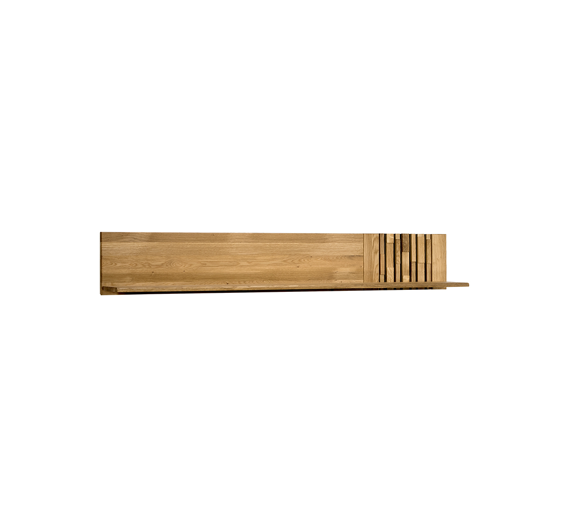 Panel z półką typ 31 Tramonto Dekort dąb natura lite drewno 