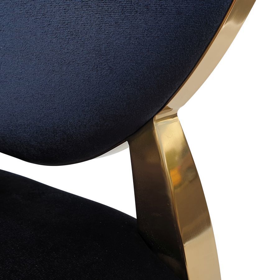 Nowoczesne krzesło ludwik FT 83 -Louis Glamour GOLD wybrana tkanina