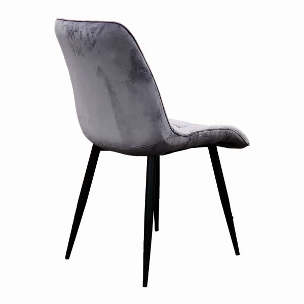 Krzesło Kwadrat 7098 w skandynawskim stylu tkanina Velvet