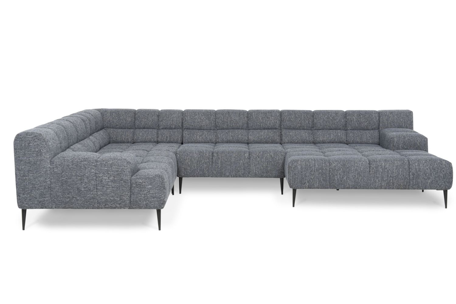 Narożnik ekskluzywny Liam pikowany modułowy na wysokich nożkach Designwerk od Minimax Sofa