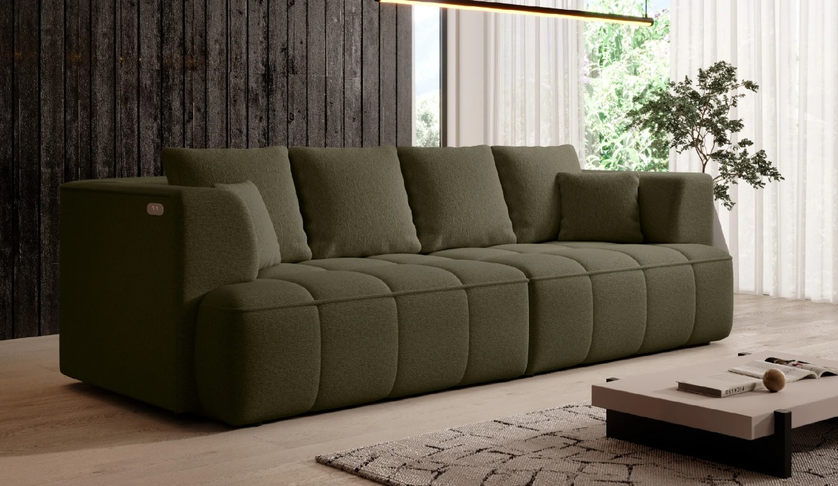 Sofa Albio z elektrycznie regulowanymi siedziskami Wersal