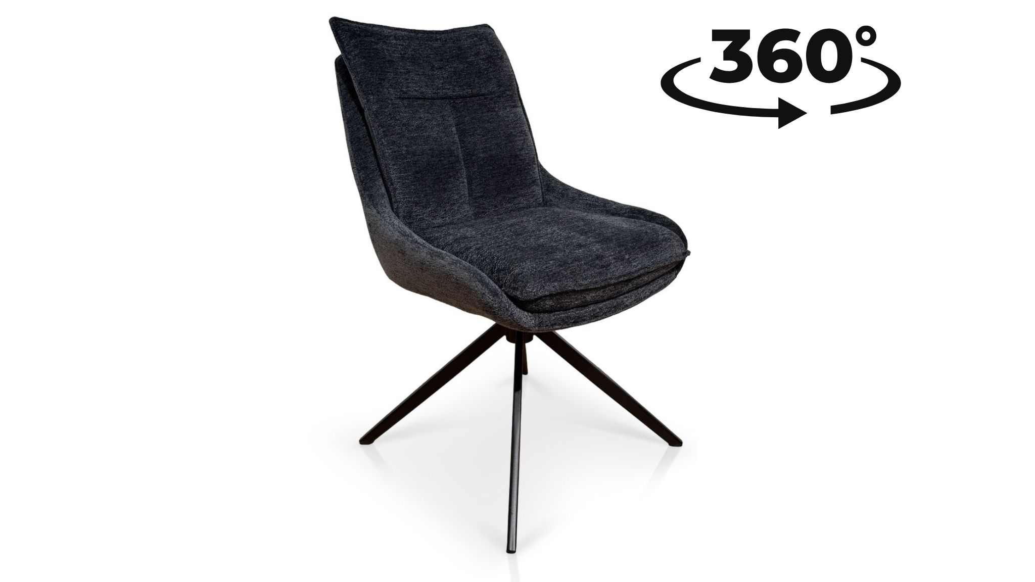 Krzesło obrotowe 360 stopni Vento 1 tkanina Raven