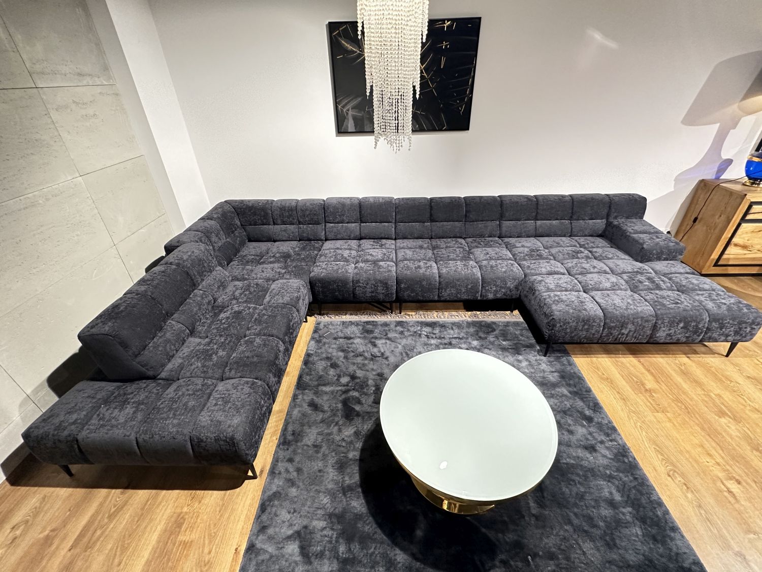 Narożnik ekskluzywny Liam pikowany modułowy na wysokich nożkach Designwerk od Minimax Sofa Narożnik ekskluzywny Liam pikowany modułowy na wysokich nożkach Designwerk od Minimax Sofa