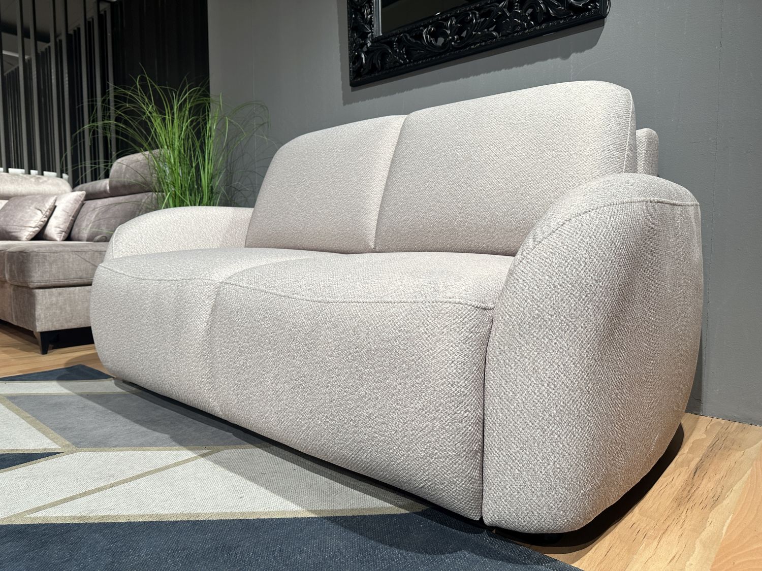 Sofa Stone z funkcją spania Puma, pojemnikiem na pościel. Zoya 