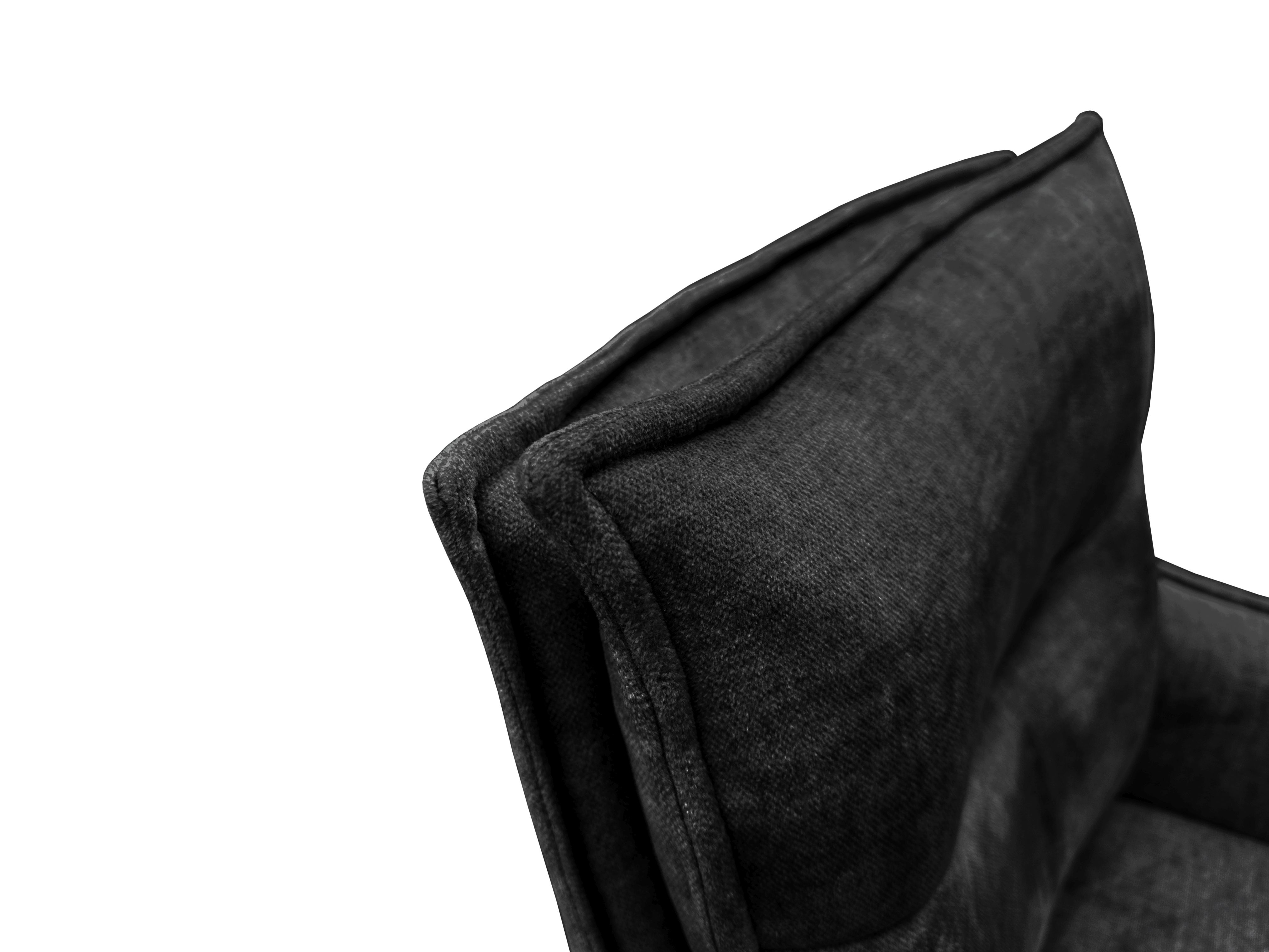 Krzesło obrotowe Pietralux, z obrotowym siedziskiem 360st. Vogue 18 Black Sprężyny woreczkowe