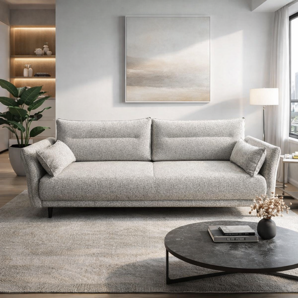 Sofa Capri z funkcją spania i pojemnikiem na pościel Top Line 