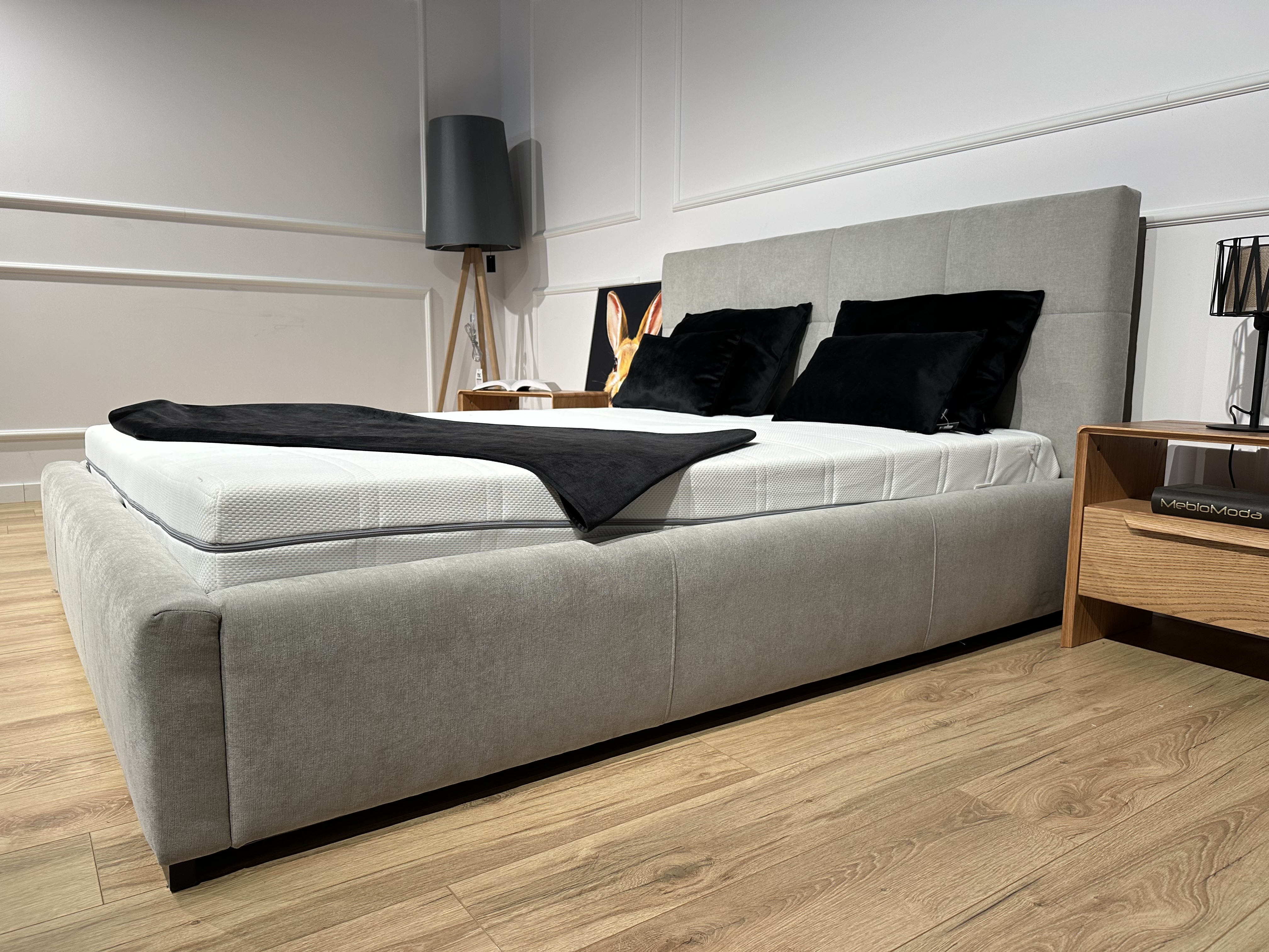 Łóżko Sara 160x200 z pojemnikiem i materacem Tk. Terra 96