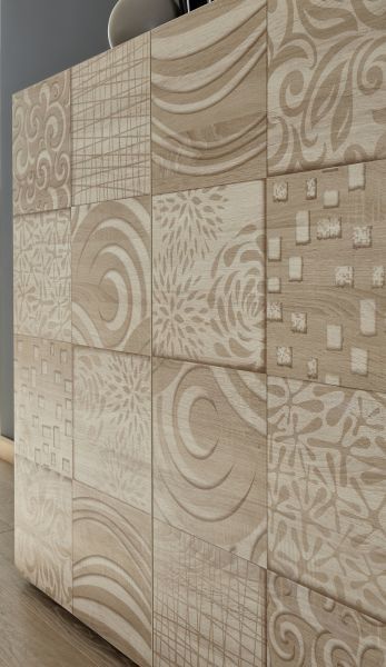 Komoda Wysoka 3D Laminat Dąb Sonoma MIRO 201583-05