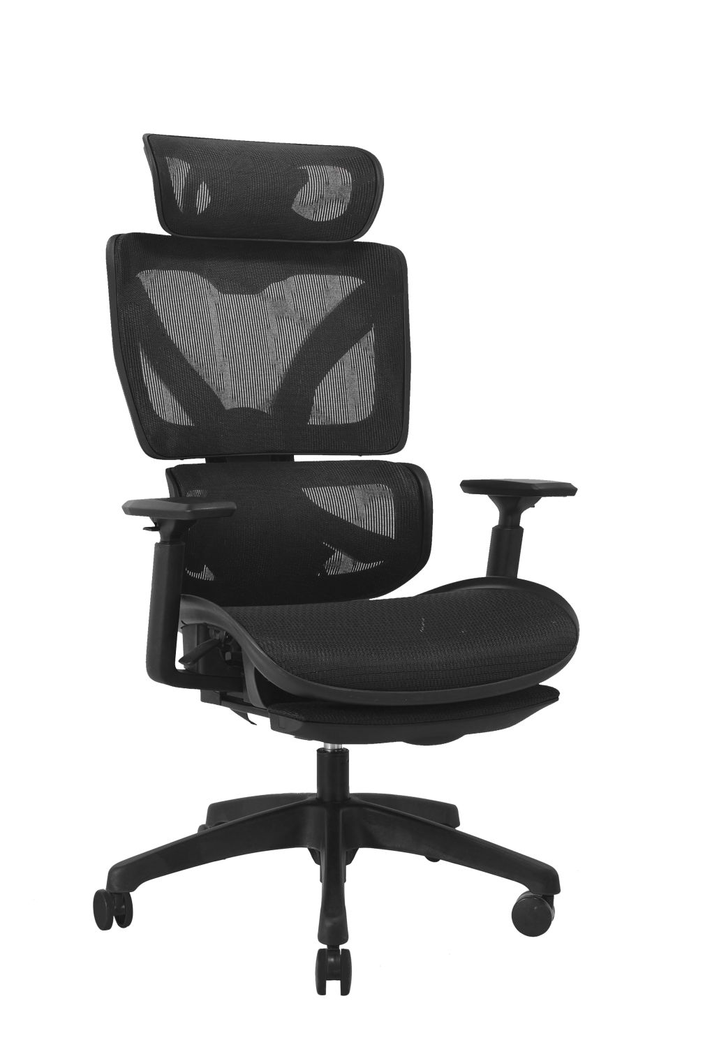 Fotel ergonomiczny z podnóżkiem Elton