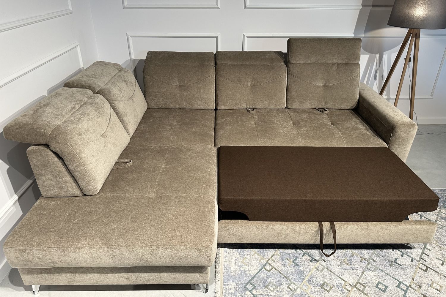 Narożnik z funkcją spania i przesuwanymi oparciami, Vocal Ideal Sofa