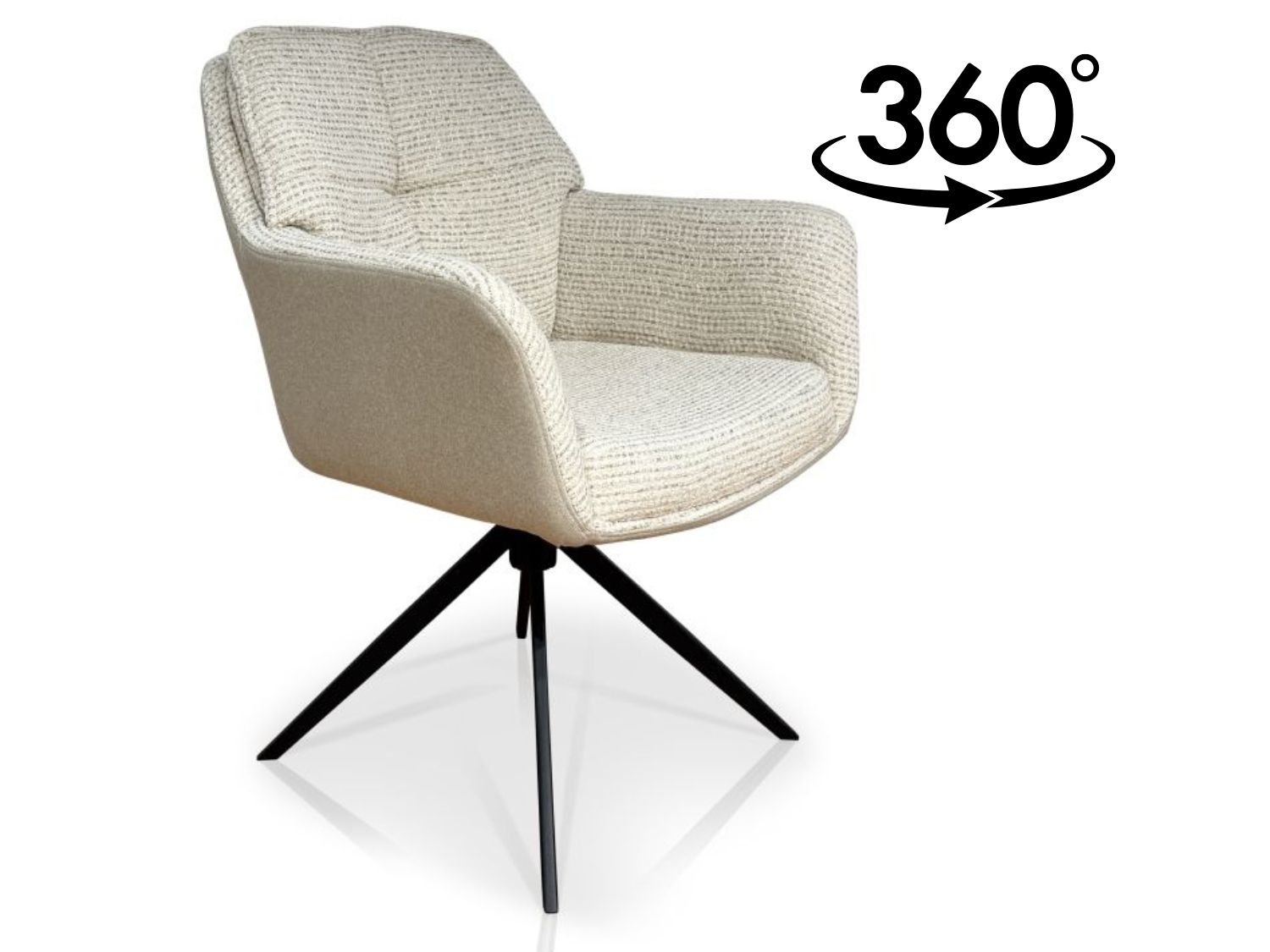 Krzesło obrotowe 360° Linea Silencio 06/mohair 110