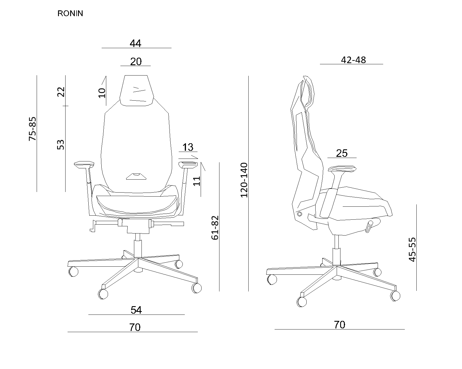 Fotel ergonomiczny Ronin Unique 