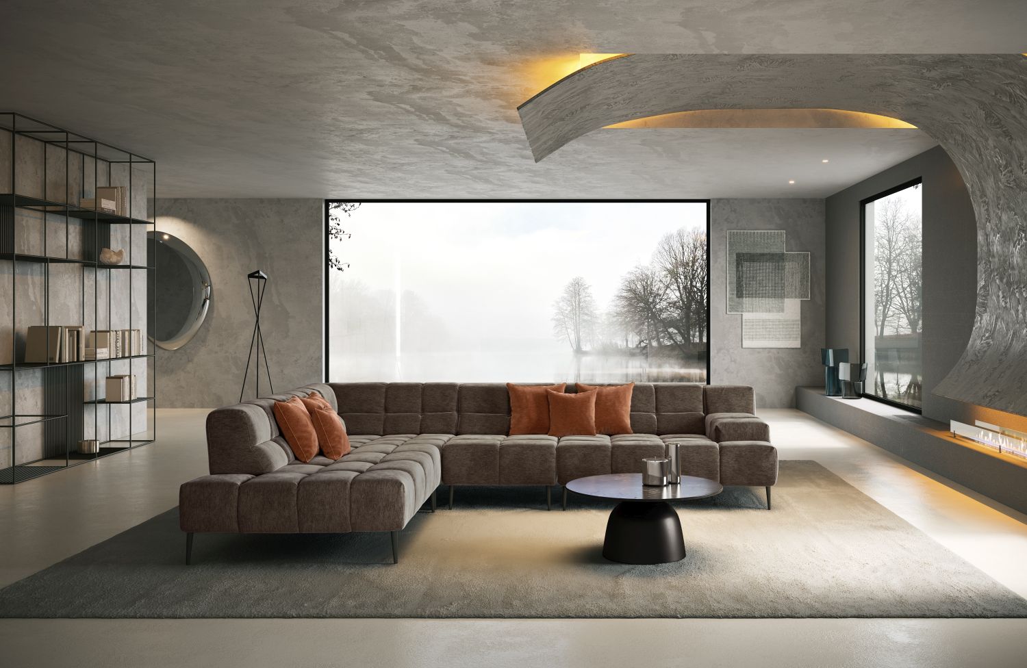 Narożnik ekskluzywny Liam pikowany modułowy na wysokich nożkach Designwerk od Minimax Sofa Narożnik ekskluzywny Liam pikowany modułowy na wysokich nożkach Designwerk od Minimax Sofa