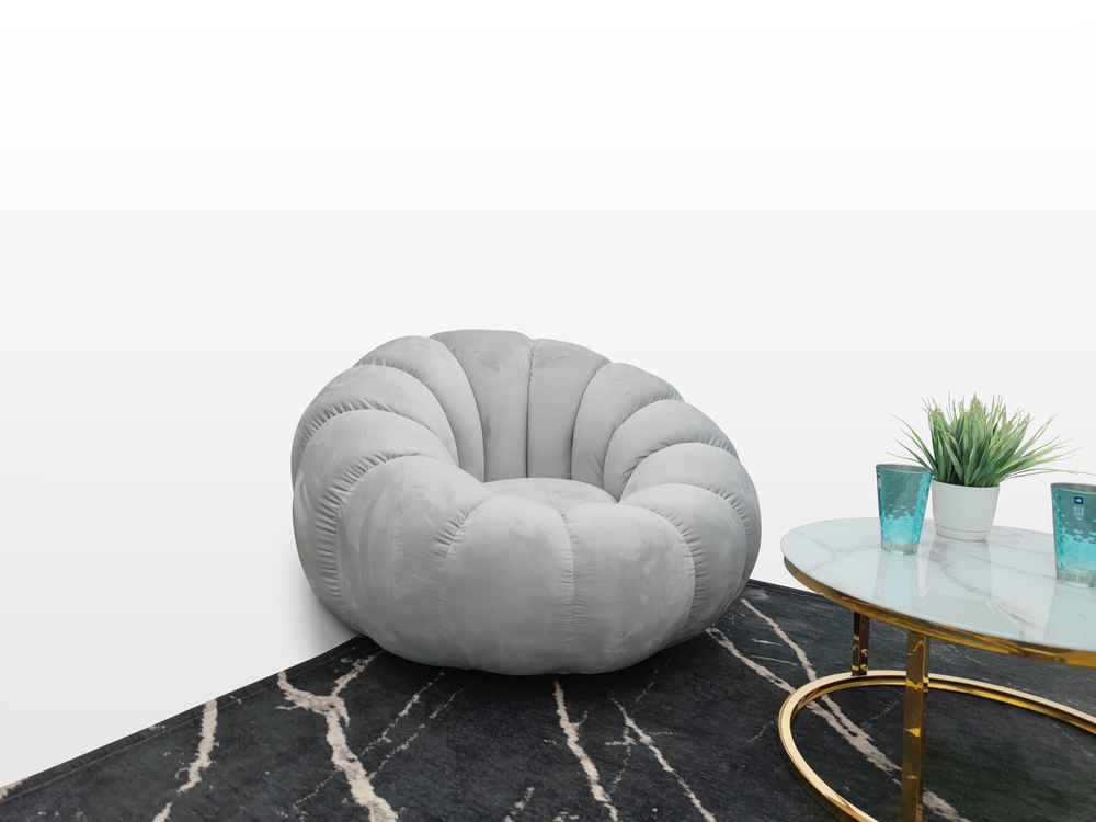 Fotel Flower tapicerowany wypoczynkowy w nowoczesnym stylu