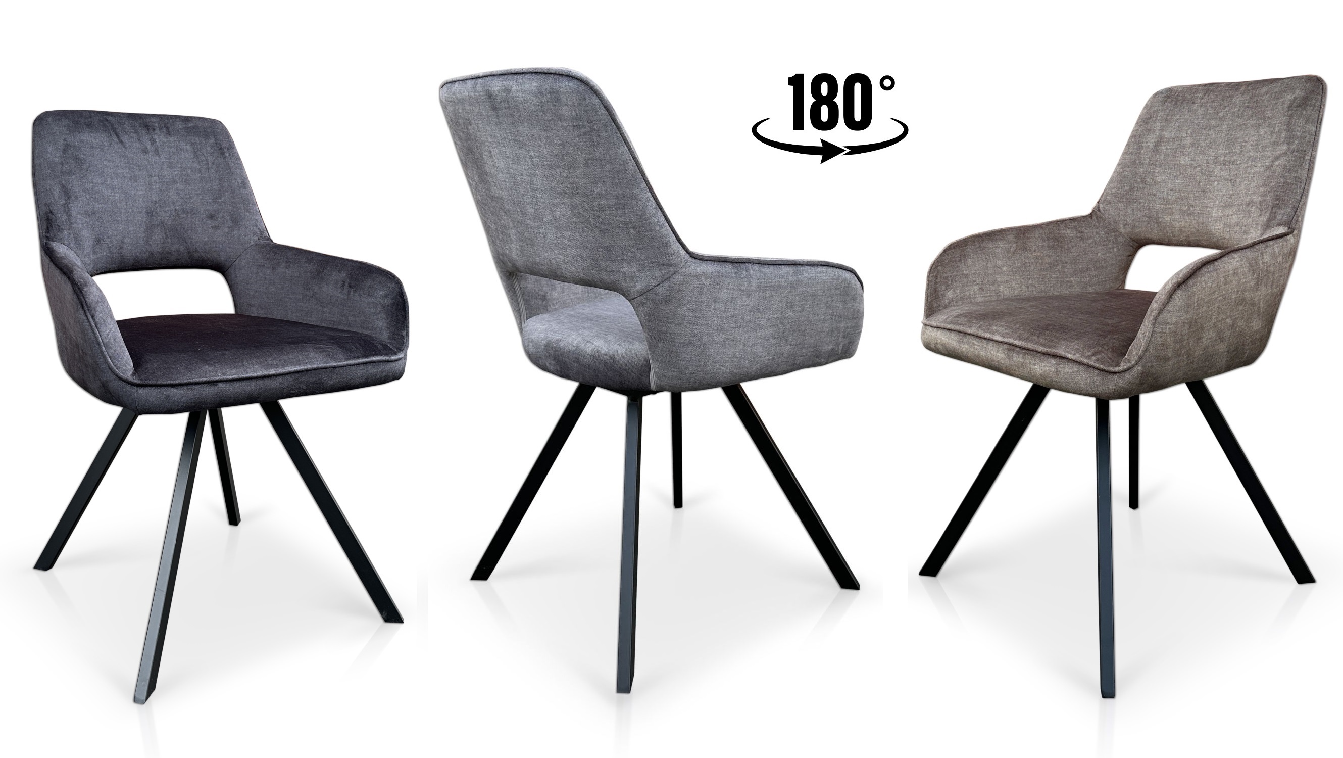 Krzesło obrotowe Portland z obrotowym siedziskiem 180° tkanina vogue 5