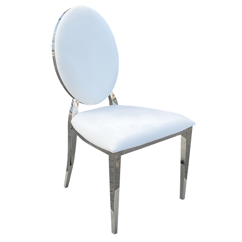 Krzesło chromowane FT-83 Glamour-Silver Louis ludwik Magic Velvet 2200