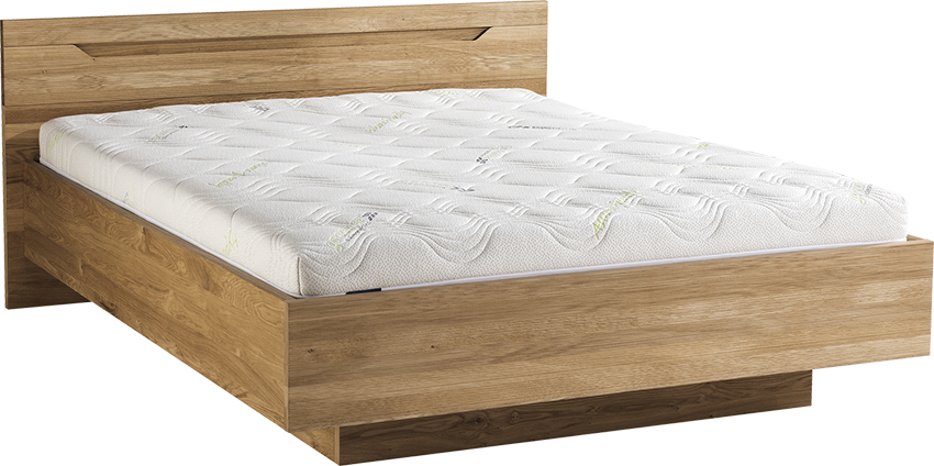 Łóżko 160 cm Selens Krysiak SE.1100 drewniane dąb natura pod materac 160