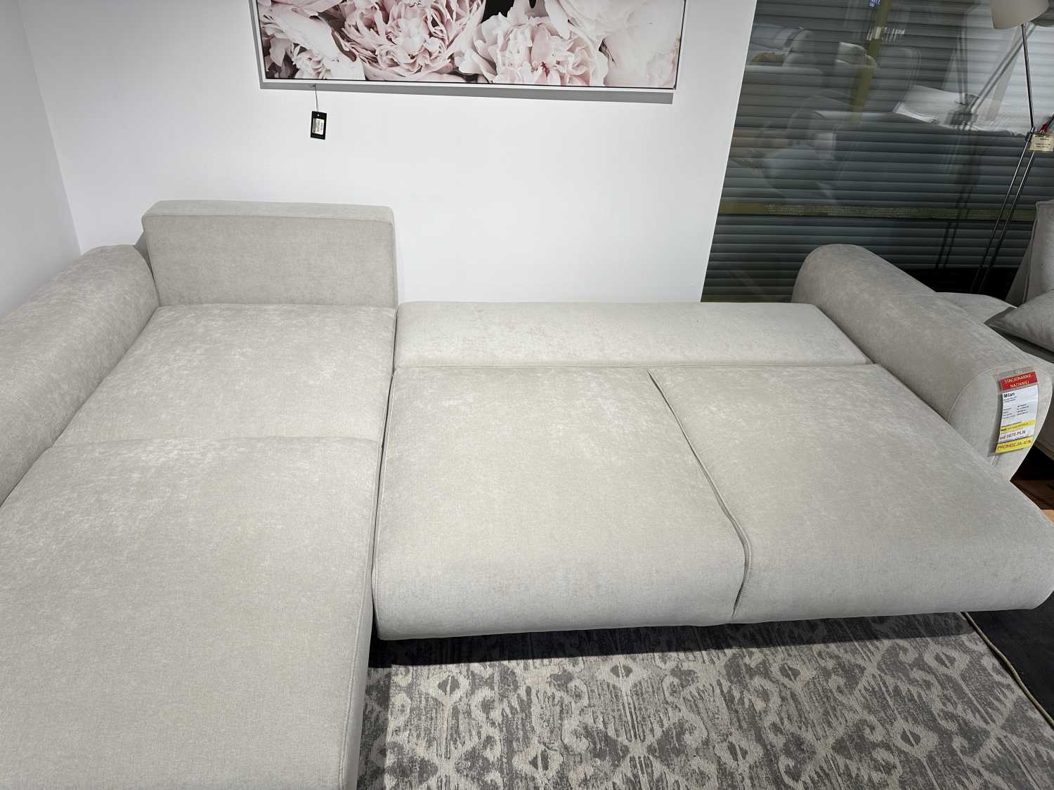 Narożnik Milan z funkcją spania , przecena z ekspozycji -28%