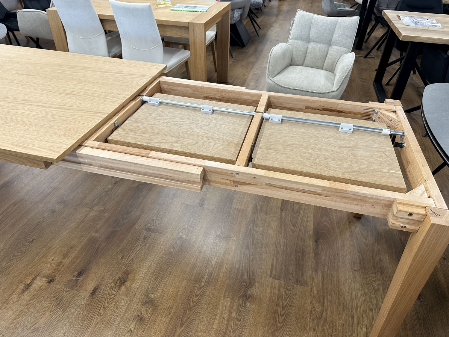 Stół rozkładany Slim 160x90 (+2x50)- przecena z ekspozycji -34%