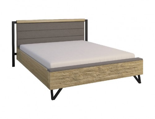 Łóżko 140 PIK Mebin dąb natura pod materac 140x200 loftowy styl