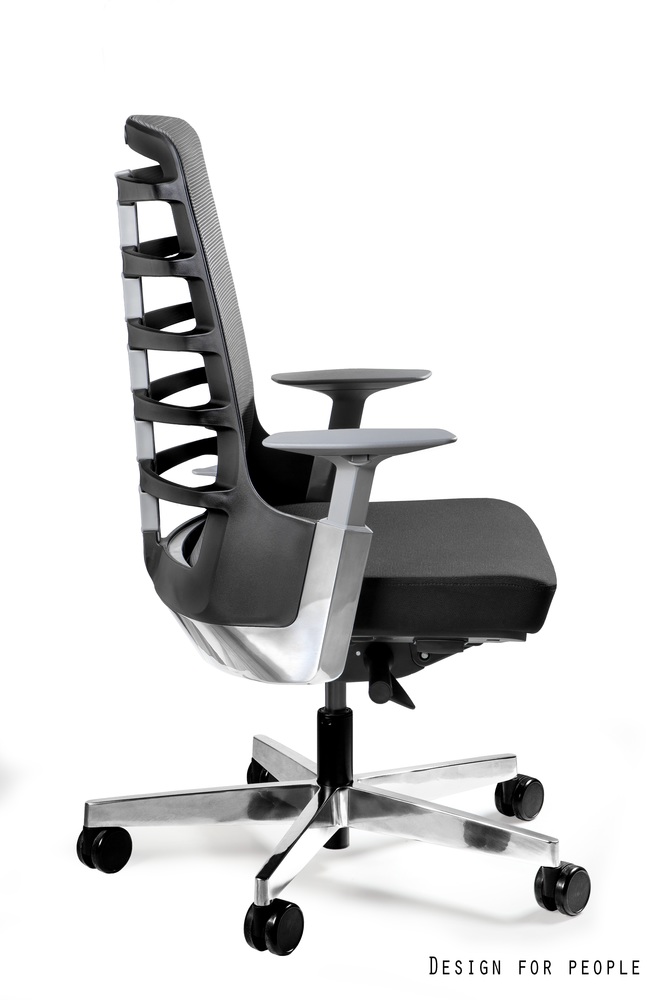 SPINELLY M - Ergonomiczny fotel biurowy z innowacyjnym oparciem CZARNY