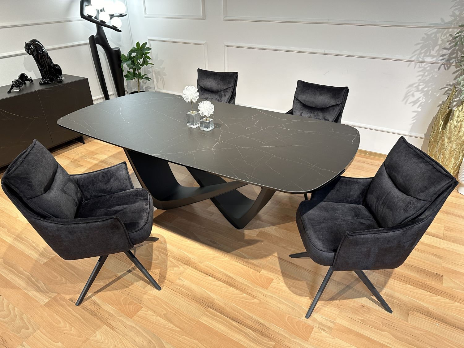 Stół spiek kwarcowy rozkładany Bravura 220x110 (+2x44)